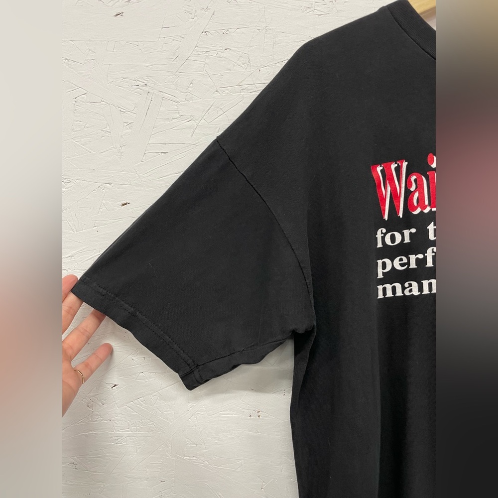 Vintage 80s Skull “Waiting…for the Perfect Man" American Screens Tee, Size L - Picture 6 of 6